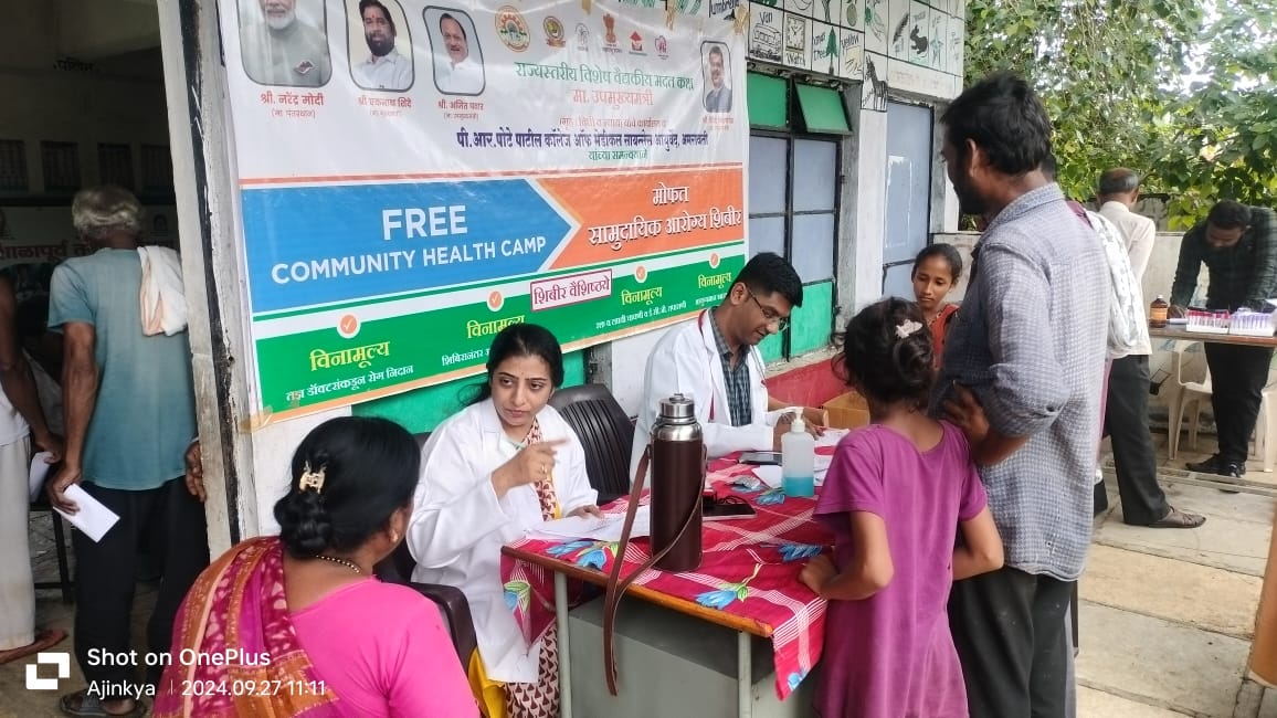 MEDICAL CAMP AT VALKI VILLAGE  DATE- 27/09/2024 (AMRAVATI, MAHARASHTRA)